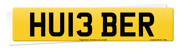 Registration number HU13 BER